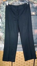 Talbots Pants Size 2 Heritage Black Wool Lined Flare Legs - £11.63 GBP