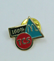McDonalds Restaurant 100% TCS Employee Crew Collectible Pinback Pin Button - £13.21 GBP