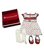 Kit&#39;s Reporter Dress American Girl Vintage Floral With Box Shoes Socks - £56.63 GBP