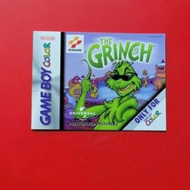 Grinch Manual Christmas Classic Nintendo Game Boy Color Authentic No Game or Box - £9.56 GBP