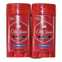 2 Pack Old Spice Classic Deodorant Fresh 3.25oz Original Round Stick Formula - £20.47 GBP