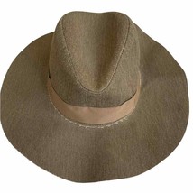 Zara Olive Green Canvas Wide Brim Hat Size 6 3/4 - $28.05