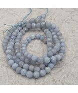 Blue Agate Gemstone Round Beads – 6mm   - $9.49