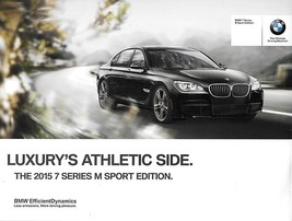 2015 BMW 7-SERIES M SPORT brochure catalog folder US 15 740i 750i Li Ld ... - £7.86 GBP