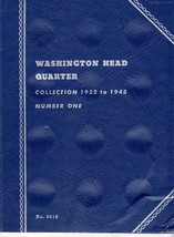 Coin Folders Washington Head Quarters  1932 to 1945 Whitman Coin Folder - $4.90