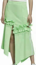 Adidas Women&#39;s J KOO Sz S Originals Trefoil Ruffle Skirt FT9905 Green $130 Small - £54.62 GBP