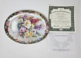 Lena Liu&#39;s Floral Cameos Remembrance Plate One Bradford Exchange 1997 NI... - $39.99
