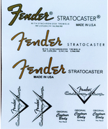 7 - Fend@r Stratoc@ster Multi LOGO STICKER 3x set - $6.00