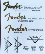 7 - Fend@r Stratoc@ster Multi LOGO STICKER 3x set - $6.00