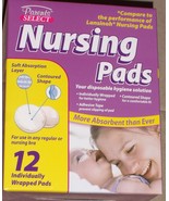 12 PARENTS SELECT Nursing Pads 4.25&quot; Breast Pads Disposable INDIVIDUALLY... - €5,16 EUR
