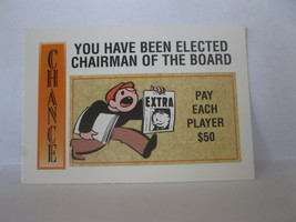 1995 Monopoly 60th Ann. Board Game Piece: Chance Card - Elected Chairman  - $1.00