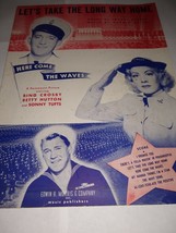 WWII 1944 Sheet Music-Let&#39;s Take The Long Way Home-Bing Crosby, Betty Hu... - $9.99
