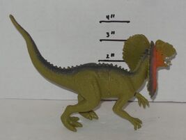 Vintage Pretend Play Dinosaur Dilophosaurus Figure Jurassic Prehistoric - $5.91