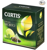 CURTIS Green Tea Fresh Mojito Sealed 12 BOXES of 20 Pyramids Each US Seller - £38.93 GBP