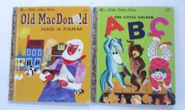 Old MacDonald Had A Farm Vintage Early Little Golden Books Lot ~ ABC - $9.79