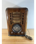 VINTAGE BLACK DIAL ZENITH 5 S 127 ART DECO TOMBSTONE RADIO  1937 - $10,743.19 MXN