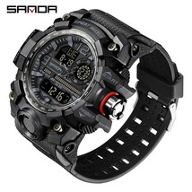 SANDA 2022 New Men&#39;s Watches G Style Shock Sports Military 50M Waterproof Watch  - £30.99 GBP