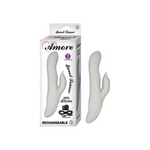 AMORE SWEET TEASER RABBIT SILICONE RECHARGEABLE DUAL MOTOR VIBRATOR - £21.48 GBP