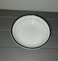 Delta Airlines AMKO Bowl Soup Cereal 6 5/8&quot; 0442-06487 Blue Silver Trim - $12.75