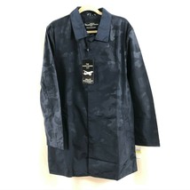 Nick Graham Men&#39;s Climate Couture Camo Raincoat Jacket Lightweight Navy ... - $38.59