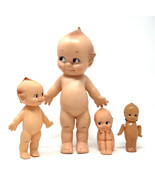 4 VTG KEWPIE DOLL Figures - 3 Vinyl By Cameo &amp; 1 Celluloid From Occupied... - £34.24 GBP