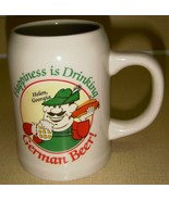 Fun VTG Large German Cup Mug Stein Beer &amp; brautwurth  Octoberfest  Heavy - $519.61 MXN
