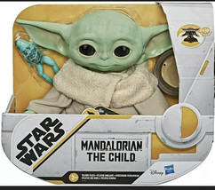 Star Wars Mandalorian The Child Talking Baby Yoda 7.5&quot; Plush (Hasbro)  - £39.10 GBP