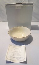 Lenox Cream and 24K Gold Bone China Rose Blossom Small Bowl  5.5&quot; NIB COA - £11.76 GBP