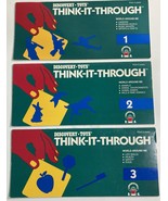 Discovery Toys Think It Through Tile Set Books 1 2 3 World Around Me 5 Y... - $10.88
