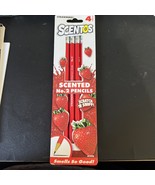 Scentos Strawberry Scented HB #2 Pencils Pre-Sharpened - NEW IN PACKAGE - €6,35 EUR