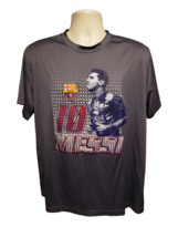 FC Barcelona FCB Lionel Messi 10 Adult Gray XL Football Soccer Jersey - $24.75