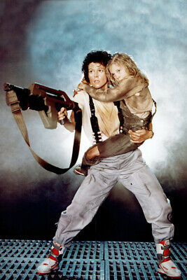 Aliens Sigourney Weaver carries Carrie Hen 4x6 inch real photo - $4.75