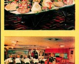Wivel Restaurant Kodachrome Dual View New York NY NYC UNP Chrome Postcar... - $8.87