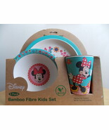 Disney Minnie Mouse 3pc. Bamboo Fibre Dinner Set  - $559.68 MXN
