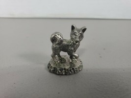 Vintage Miniature Pewter Prancing Dog. 1998. - £11.92 GBP