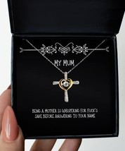 Funny Mum Cross Dancing Necklace, Being A Mother is Whispering for Fuck&#39;s Sake,  - £39.27 GBP