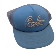 North Carolina Tarheels Adjustable Snapback Hat Trucker Baseball Cap Vintage 80s - £38.93 GBP
