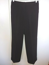 Larry Levine Signature Ladies Brown Cuffed Stretch Dress PANTS-6-GENTLY Worn - £7.58 GBP