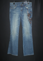 Buffalo David Bitton Women&#39;s Jeans Size 31x32 Blue Stretch Low Rise Boot... - £17.96 GBP