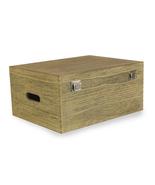 40cm Oak Effect Wooden Box - £31.49 GBP