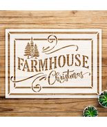 Christmas Tree Stencil for Wood and Crafts, Rustic Winter Holiday Design... - $14.69