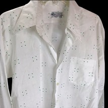 Vtg Western Shirt Polka Dot Floral 70s K-Mart Rockabiilly Cowboy Square ... - £39.52 GBP