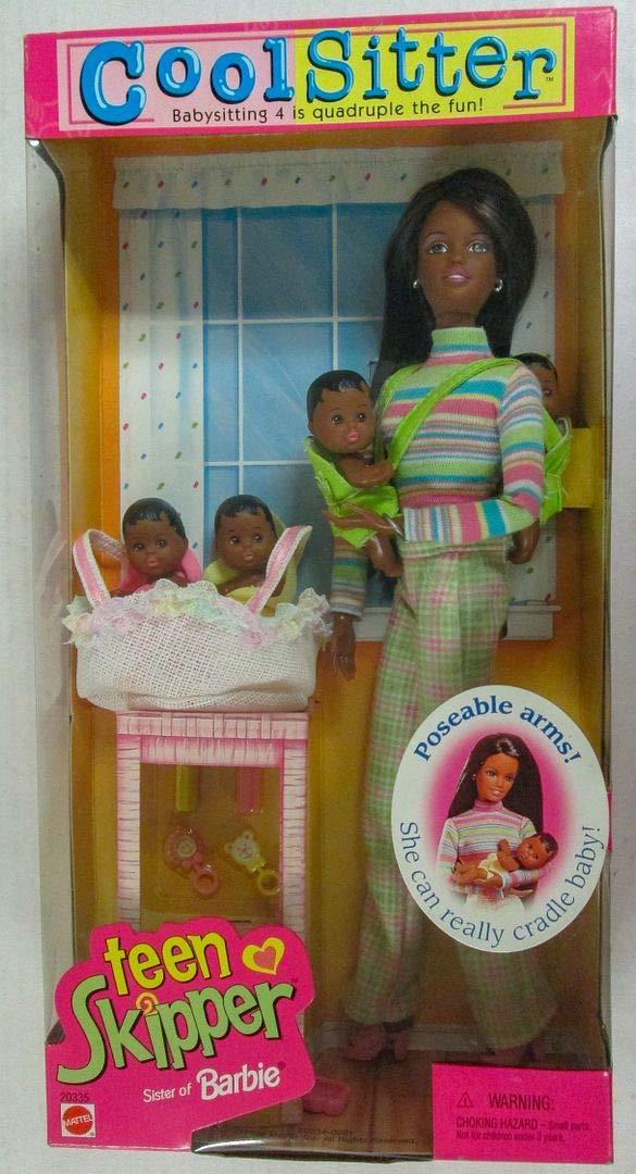 Barbie Cool Sitter Teen SKIPPER Doll AA w 4 Babies Dolls (1998) - $193.81