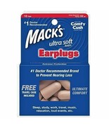 MACK&#39;S #92 Ultra Soft Foam Comfort Earplugs 10 Pair With Travel Case FRE... - $7.75