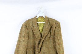 Vintage 50s Streetwear Mens 42R Wool Tweed Double Breasted Suit Coat Jac... - £111.01 GBP