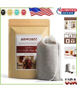 100 Count Nylon Cold Brew Filters - Easy Disposable Bags for Smooth Coff... - $26.56 CAD