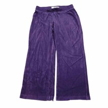 Made for Life Pants Womens PS Purple High Waist Drawstring Straight Cut Sweats - £20.38 GBP
