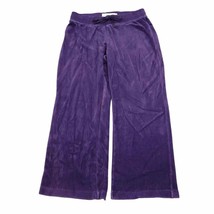 Made for Life Pants Womens PS Purple High Waist Drawstring Straight Cut Sweats - £20.32 GBP