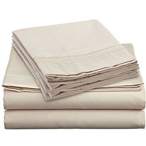 1800 Royal Js Collection Bamboo Quality 4 Pcs Bed Sheet Set With Deep Pockets, W - £27.40 GBP