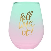 Slant Collections Stemless Wine Glass 30-Ounce Roll With It - £12.45 GBP